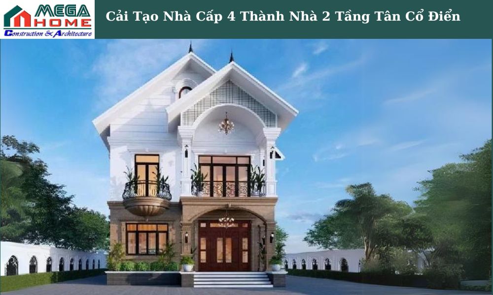 Nha 2 Tang Phong Cach Tan Co Dien