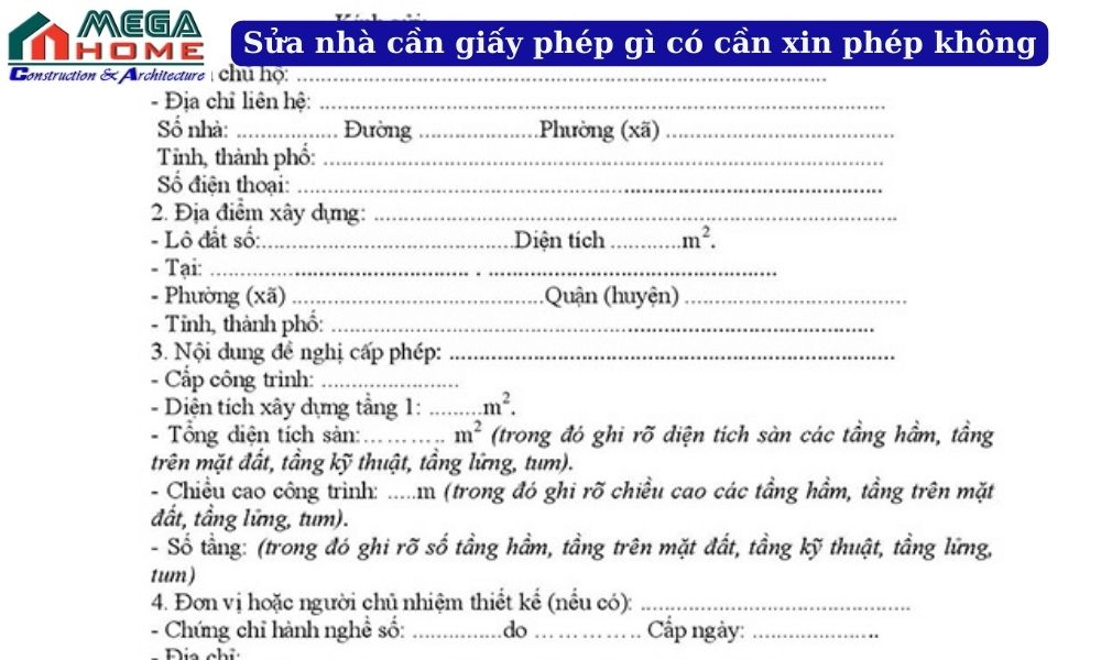 Sua Nha Can Giay Phep Gi Co Can Xin Phep Khong