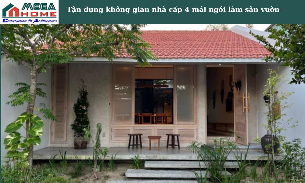 Tan Dung Khong Gian Phia Truoc Nha Cap 4 Mai Ngoi Lam San Vuon