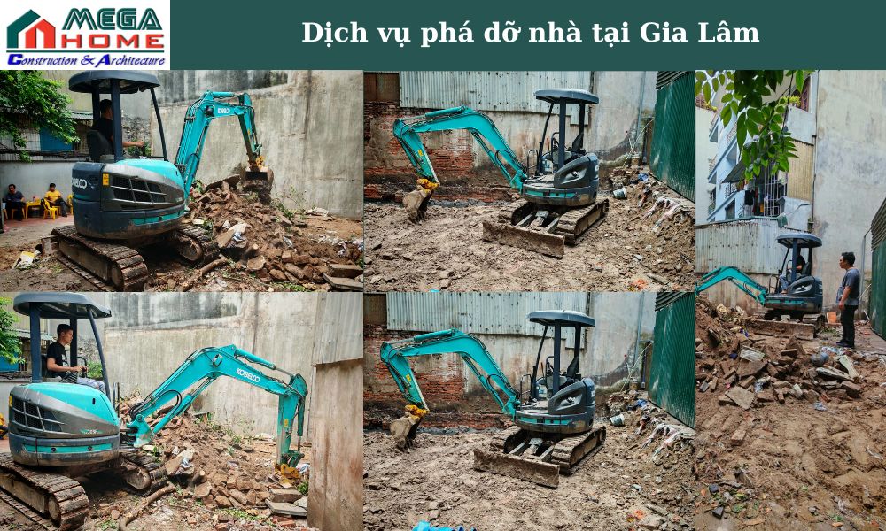 Dịch vụ phá dỡ nhà tại Gia Lâm