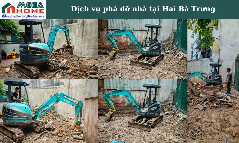 Dịch vụ phá dỡ nhà cũ tại Hai Bà Trưng