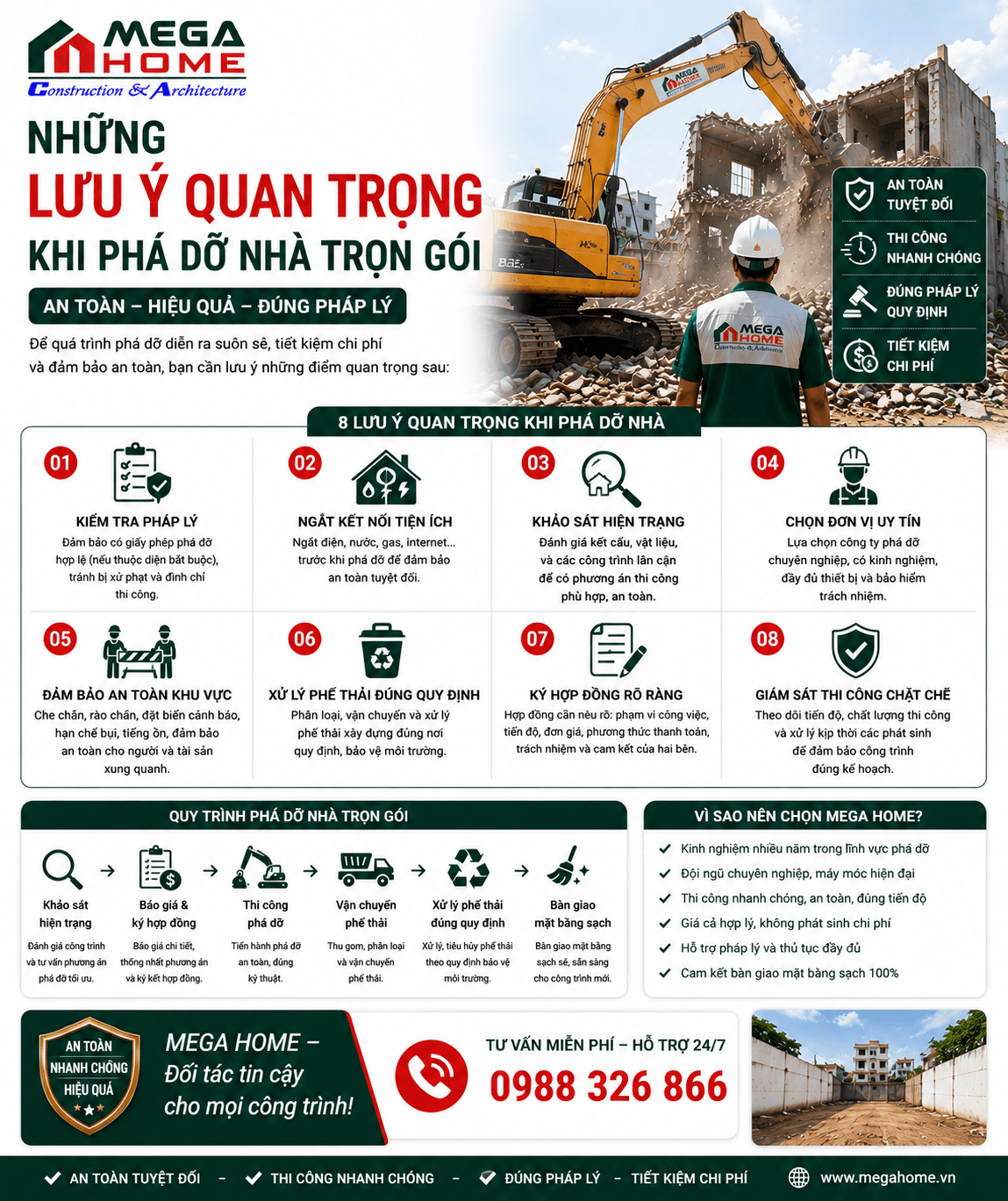 Những Lưu Ý Quan Trọng Khi Phá Dỡ Nhà Trọn Gói Những Lưu Ý Quan Trọng Khi Phá Dỡ Nhà Trọn Gói