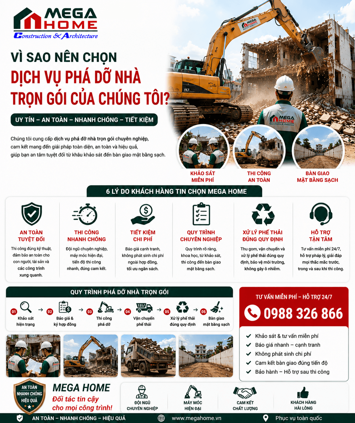 Vì Sao Nên Chọn Dịch Vụ Phá Dỡ Nhà Trọn Gói Của Chúng Tôi? Vì Sao Nên Chọn Dịch Vụ Phá Dỡ Nhà Trọn Gói Của Chúng Tôi?