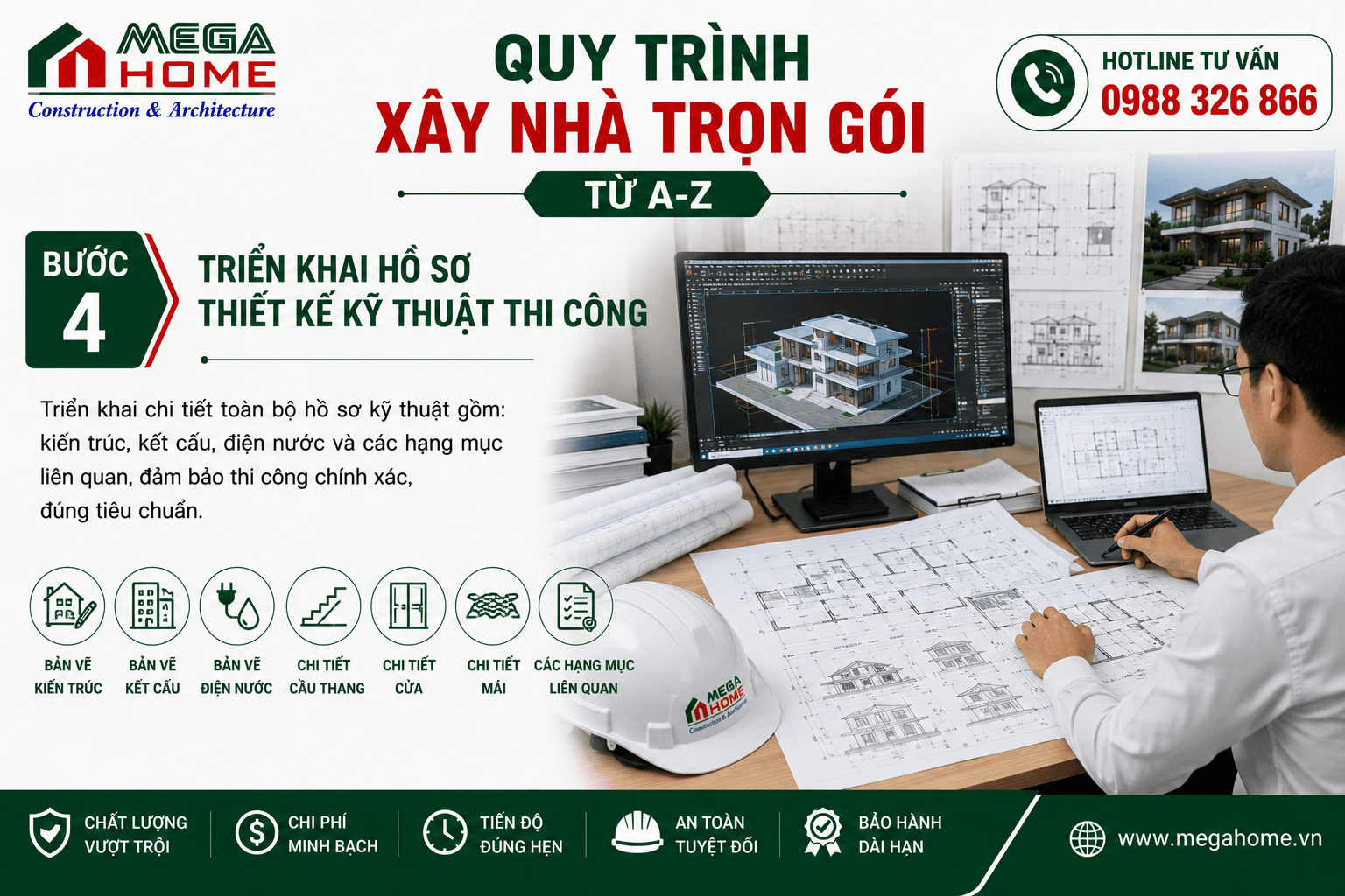 Bước 4 - Triển Khai Hồ Sơ Thiết Kế Kỹ Thuật Thi Công Bước 4 - Triển Khai Hồ Sơ Thiết Kế Kỹ Thuật Thi Công