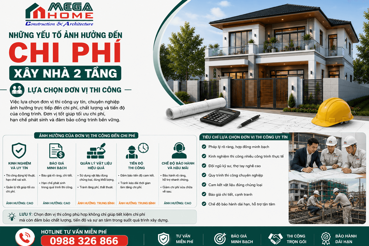 Cách tính chi phí xây nhà 2 tầng thông qua lựa chọn đơn vị thi công Cách tính chi phí xây nhà 2 tầng thông qua lựa chọn đơn vị thi công