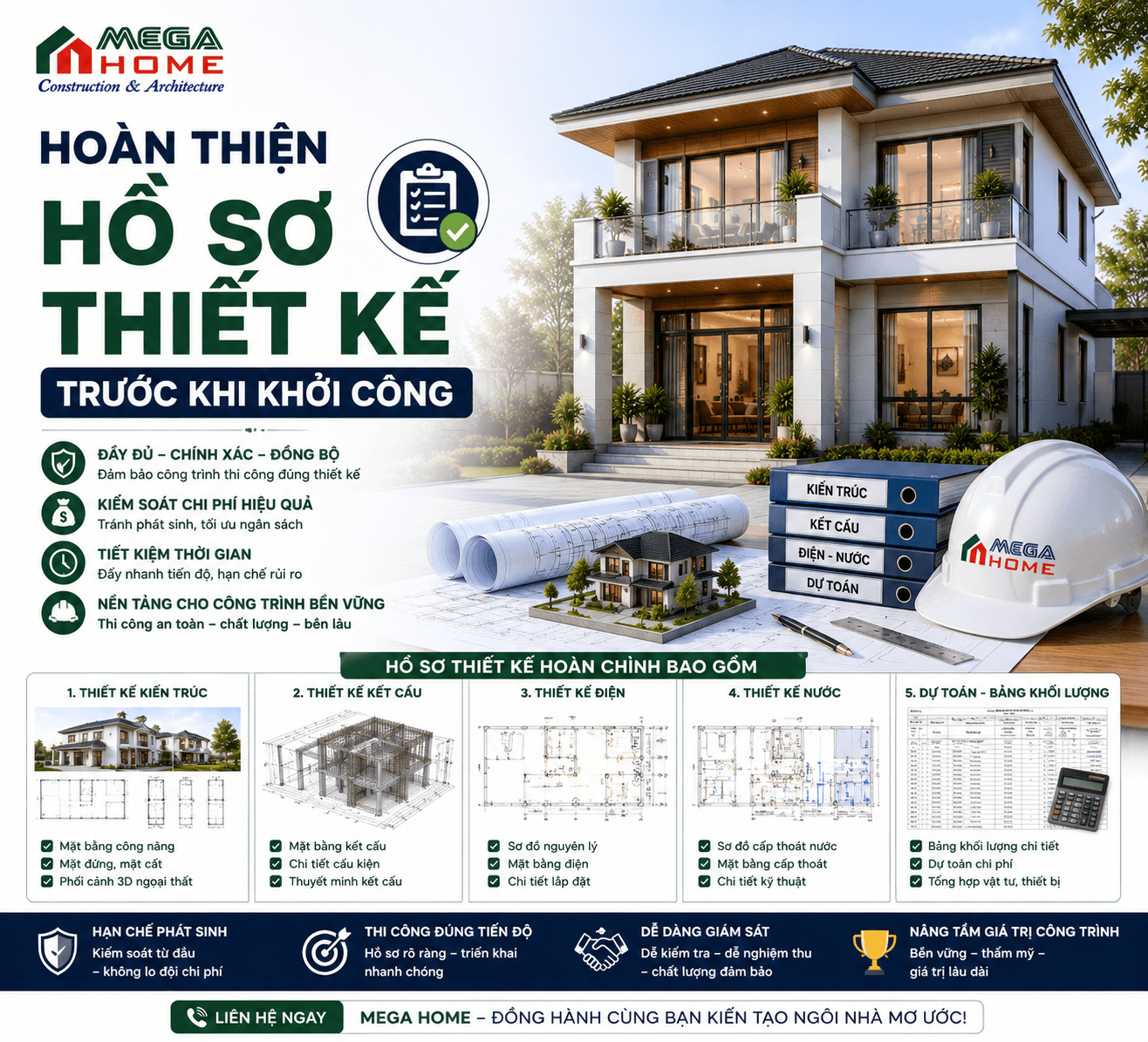 Kinh Nghiệm Xây Nhà Tiết Kiệm - Hoàn Thiện Hồ Sơ Thiết Kế Trước Khi Khởi Công