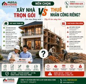 Nên Chọn Xây Nhà Trọn Gói Hay Thuê Nhân Công Riêng?