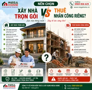 Nên Chọn Xây Nhà Trọn Gói Hay Thuê Nhân Công Riêng?
