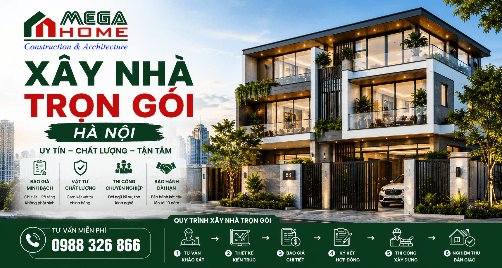 Xây nhà trọn gói Hà Nội